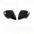 Pair of glossy black ABS plastic side mirror covers for BYD vehicle