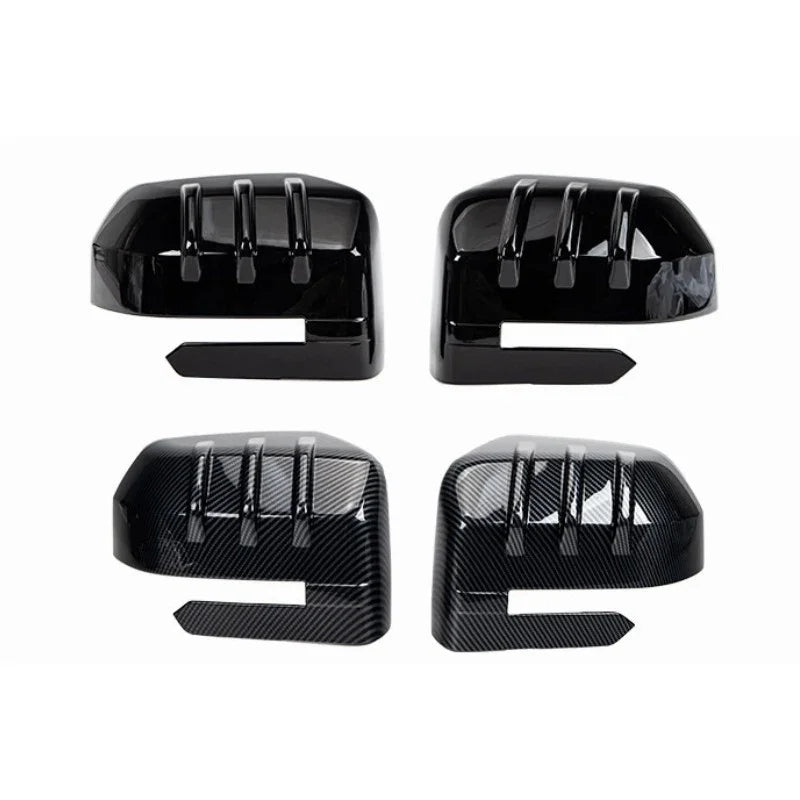 Glossy black and carbon fiber side mirror covers for BYD cars