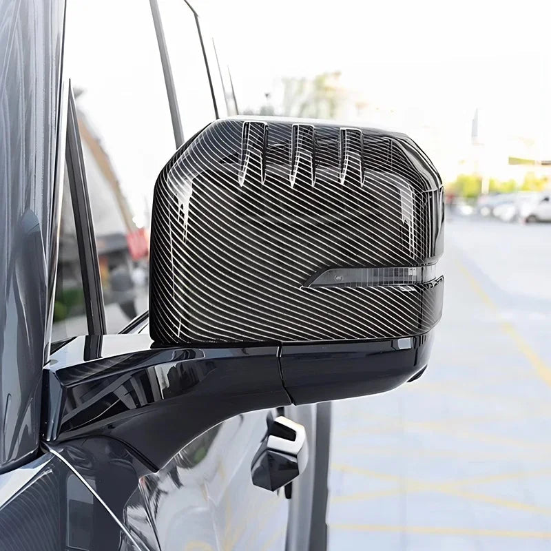 Professional black carbon fiber texture side mirror cover for BYD vehicle