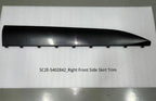 Glossy black right front side skirt trim made of durable high-quality plastic.