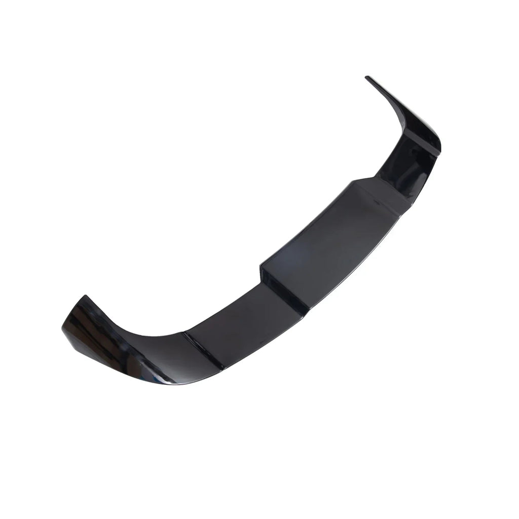 Glossy black aftermarket car spoiler made of durable high-quality material