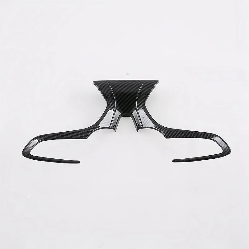 Sleek black carbon fiber car interior trim component for BYD accessories.