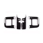 Glossy black interior trim kit for BYD, featuring high-shine protective decorative panels.