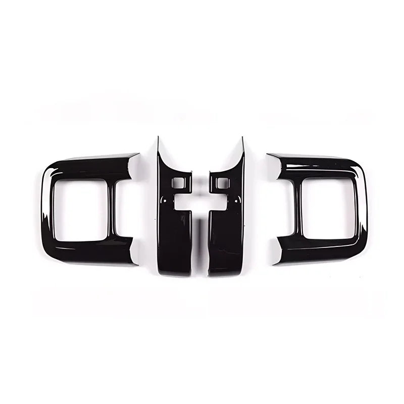 Glossy black interior trim kit for BYD, featuring high-shine protective decorative panels.