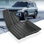 Durable black TPE all-weather floor mats for BYD SUV, featuring a textured anti-slip design.