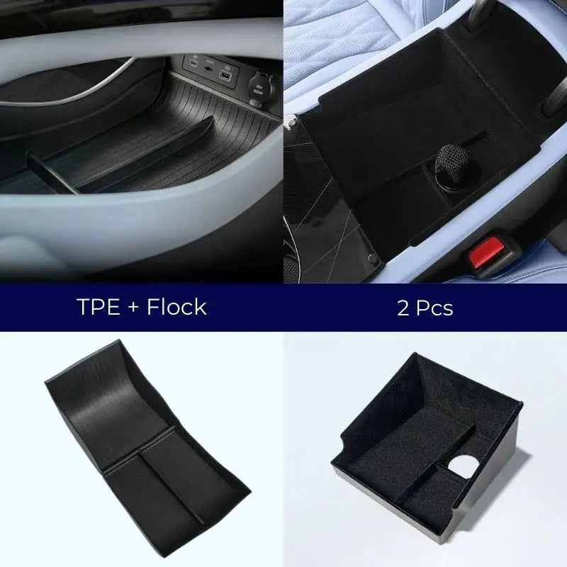 BYD Seal Lower Center Console Storage Box Anti-Slip TPE Organizer (2Pcs) AUTOEVEX