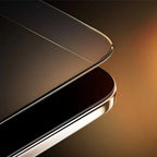 Sleek metallic gold and black edge detail with a smooth, polished finish.