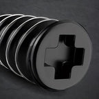 Black high-quality plastic Phillips head screw cap for BYD vehicle interior protection.