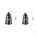 Black plastic car trim clips, 15mm and 7mm sizes with precise threading for BYD accessories.