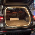 Brown quilted leather cargo liner and trunk mat for BYD, featuring premium diamond stitching.