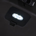 Professional black car interior light with a bright white LED illumination panel.