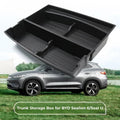 Black durable plastic trunk storage organizer for BYD Sealion 6 and Seal U.