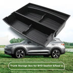 Black durable plastic trunk storage organizer for BYD Sealion 6 and Seal U.