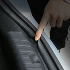 Black heavy-duty rubber trunk edge protector strip for car door seal protection.