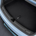 Black heavy-duty waterproof trunk liner mat for BYD car cargo area protection.