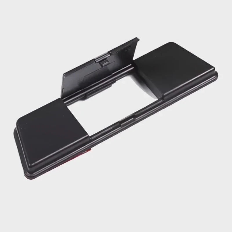 Black matte finish plastic console trim cover for BYD vehicle interior protection.