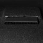 Professional black ABS plastic car trunk vent grille with a perforated design.