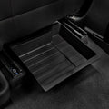 Black durable waterproof TPE trunk tray for BYD, featuring a ribbed anti-slip texture.