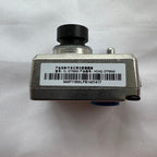 Silver metallic dashcam image module with a black connector and identification label.