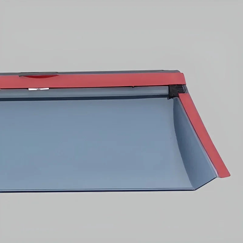 Red and grey durable protective trim edge for BYD vehicle interior or exterior.