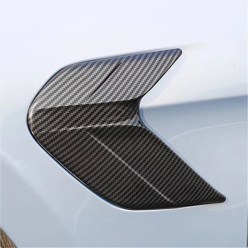 Black carbon fiber texture door handle protector for BYD vehicle accessories.