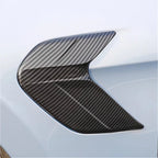Black carbon fiber texture door handle protector for BYD vehicle accessories.