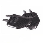 Black carbon fiber texture side mirror covers for BYD vehicles.