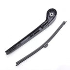Black durable plastic windshield wiper arm and rubber blade assembly for BYD vehicles.