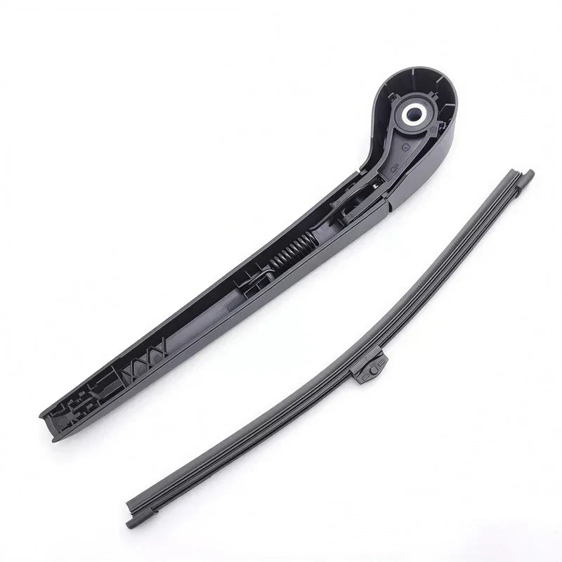 Black durable plastic windshield wiper arm and rubber blade assembly for BYD vehicles.