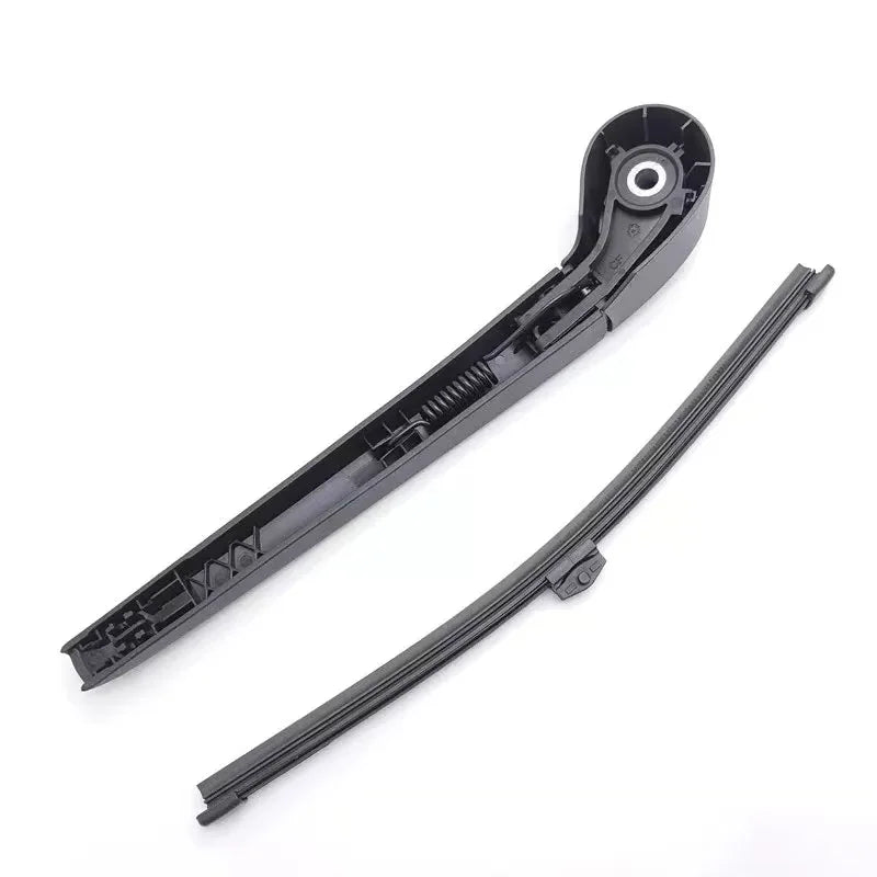 Professional black durable plastic car wiper arm and rubber blade set.