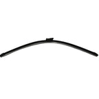 Black curved rubber automotive weatherstrip seal for car door or window