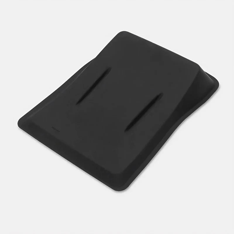 Professional black matte rubber car accessory mat with dual-groove design
