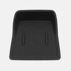 Professional black rubber custom-fit car floor mat with anti-slip textured surface