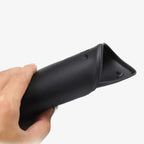 Flexible matte black waterproof car floor mat made of durable TPE material.