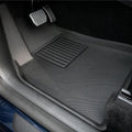 Professional black textured carbon fiber car floor mats for interior protection