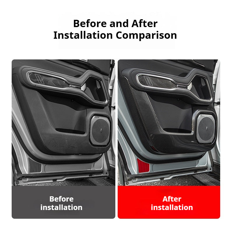Anti-Scratch Comparison of Denza B8 Interior Door Protector from Scuffs and Dirt