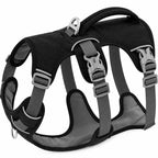 Adjustable No Pull Dog Harness with Handle black