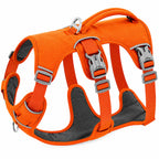 Adjustable No Pull Dog Harness with Handle orange