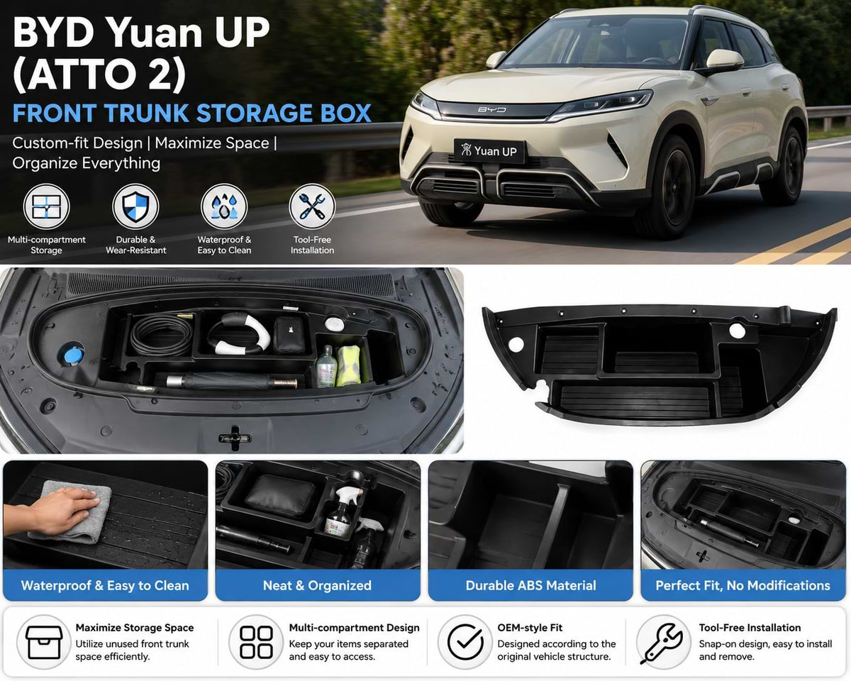 BYD ATTO 2 Yuan Up 2024-2026 Front Trunk Storage Box Organizer Installed