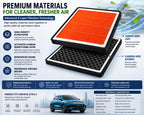 BYD ATTO 3 cabin air filter with activated carbon honeycomb layer
