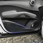 Carbon fiber textured door kick guard for BYD ATTO 3 AUTOEVEX