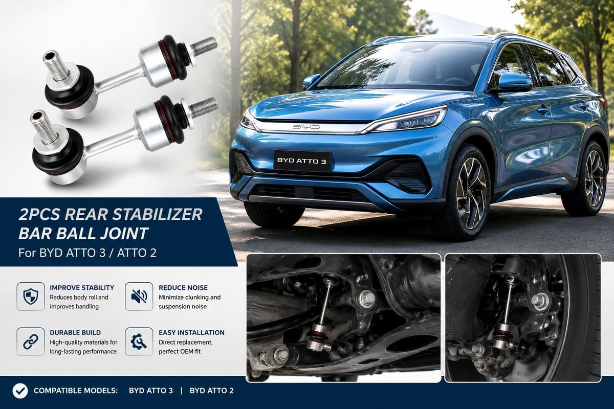 2PCS Rear Stabilizer Bar Ball Joint Installed on BYD ATTO 3 Suspension