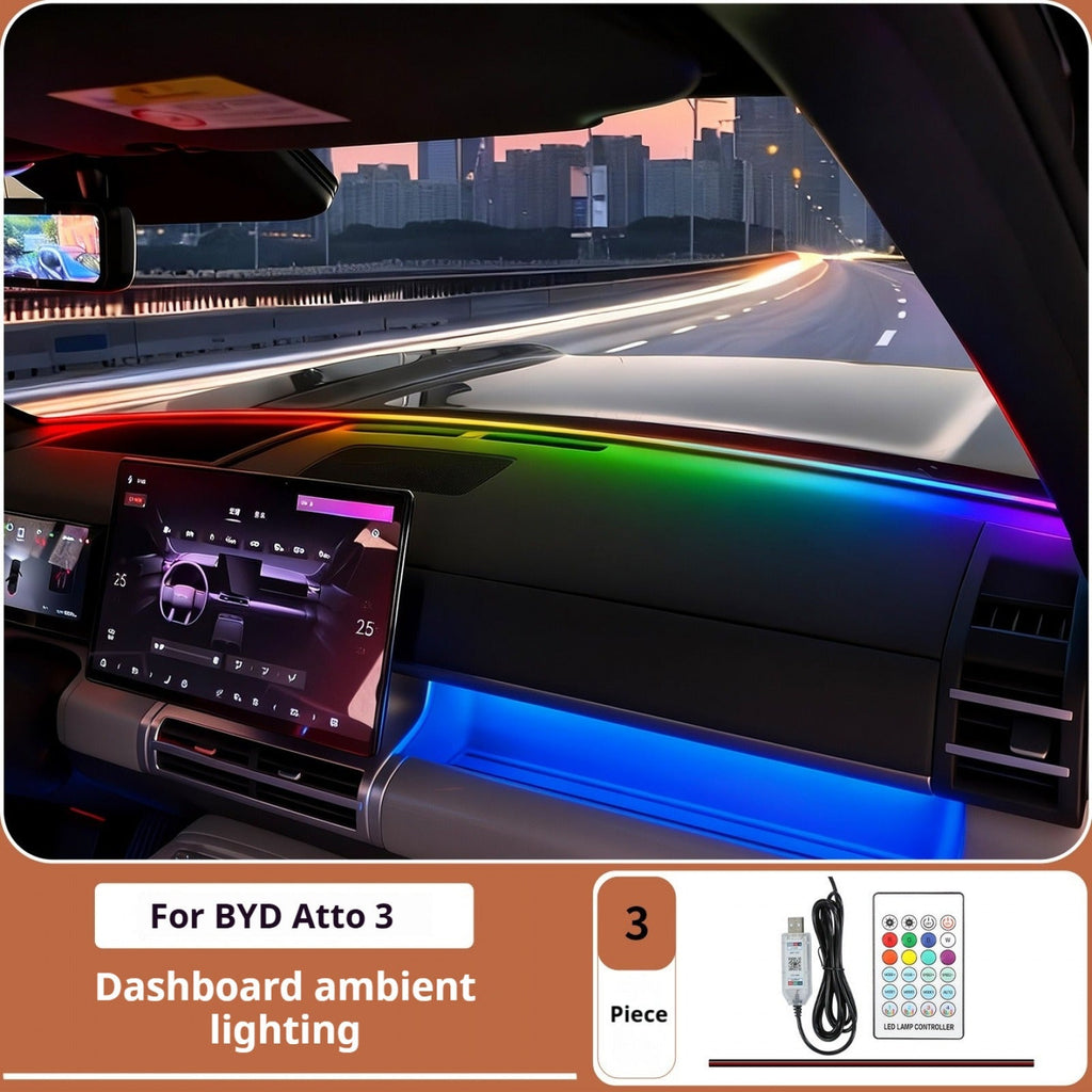 Dashboard LED Strip for BYD ATTO 3 | RGB Ambient Light, App Control AUTOEVEX