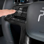 Steering Wheel Cover, Carbon Fiber Anti-Slip Grip for 2026 BYD Atto 3 AUTOEVEX