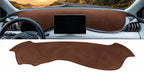 BYD Atto 3 Yuan Plus brown dashboard sun shade mat installed in LHD interior