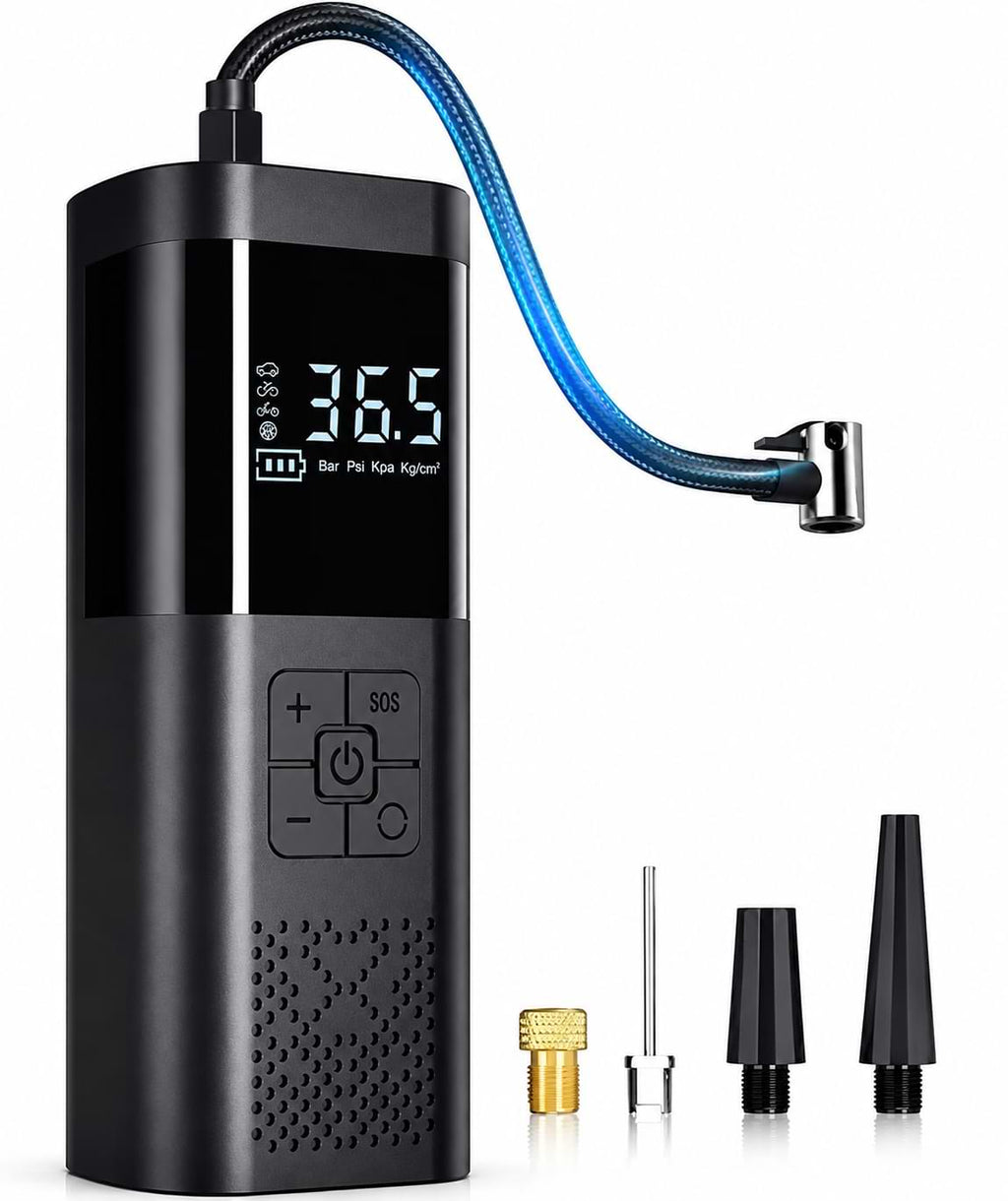 Portable 150 PSI cordless tire inflator air compressor with digital pressure display for BYD car