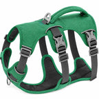 Adjustable No Pull Dog Harness with Handle green