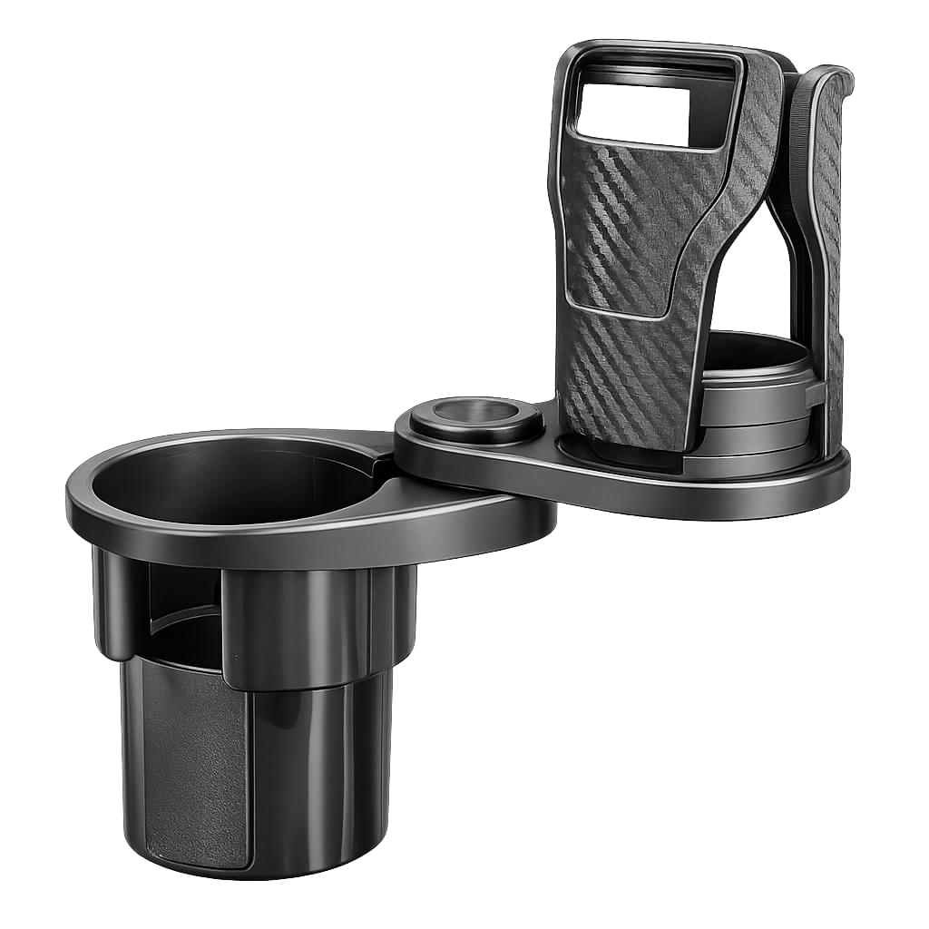 BYD Dolphin 360° Rotating Car Cup Holder Expander with Mobile Phone Holder Accessories