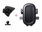 phone holder kit for BYD Dolphin featuring a custom-fit dashboard mount, fast wireless charger, USB Type-C cable, magnetic adapters, and metal ring.