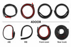 BYD Dolphin door sealing strip kit showing 4-door, A pillar, and B pillar rubber seal options.